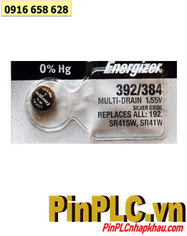 Energizer SR41SW _Pin 392; Pin đồng hồ 1.55v Silver Oxide Energizer SR41SW,392/384